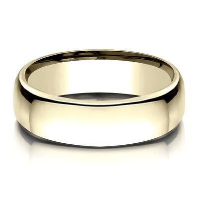 Wedding High Polish Band in 14K Gold