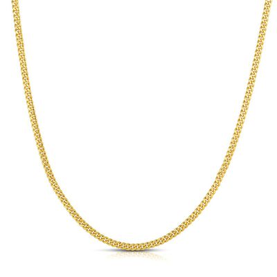 Miami Cuban Link Chain in 14K Yellow Gold, 22