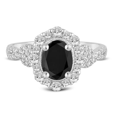 Elaine Diamond Engagement Ring in 14K White and Yellow Gold (1 1/2 ct. tw.)