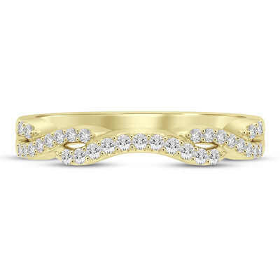 1/5 ct. tw. Diamond Contour Band in 14K Gold