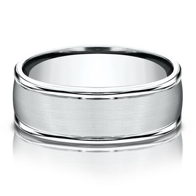 Men’s Satin Wedding Band, 8MM