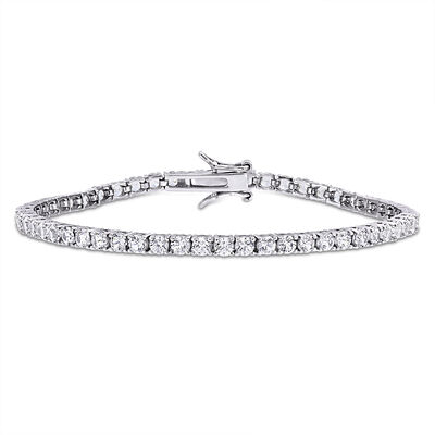 Lab-Created White Sapphire Bracelet in Sterling Silver 