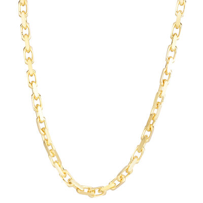 Solid French Cable Chain in 14K Yellow Gold, 4.8MM, 24”