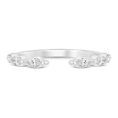 Lab Grown Diamond Open Stack Anniversary Band in 14K Gold (3/8 ct. tw.)