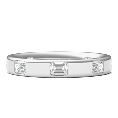 Emerald-Cut Lab Grown Diamond Band in 14K Gold (1 ct. tw.)