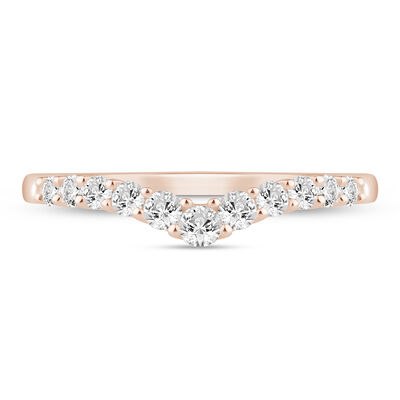 Lab Grown Diamond Chevron Band in 14K Gold (1/3 ct. tw.)