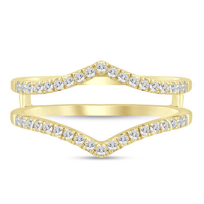 Lab Grown Diamond Chevron Ring Insert in 14K Gold (1/4 ct. tw.)