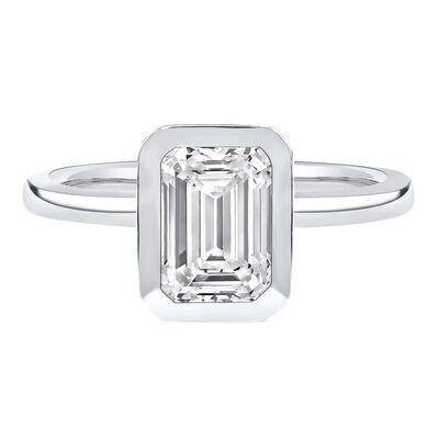 Kira Lab Grown Diamond Emerald-Cut Engagement Ring in 14K Gold