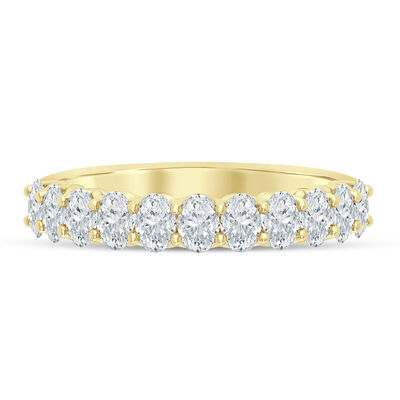 Lab Grown Diamond Oval Anniversary Band in 14K Gold (1 ct. tw.)