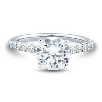 Lab Grown Diamond Round Engagement Ring in 14K Gold (2 1/2 ct. tw.)