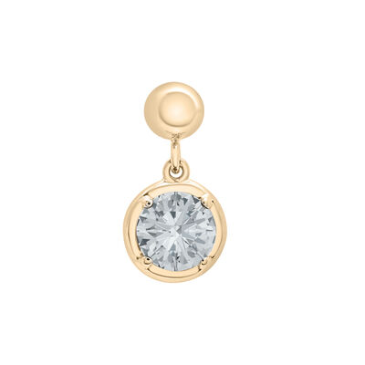 Round Birthstone Bead Charm