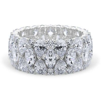 Lab Grown Diamond Multi-Stone Eternity Band in 14K White Gold (6 ct. tw.)