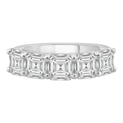 Lab Grown Diamond Asscher-Cut Anniversary Band in 14K White Gold (5 ct. tw.)