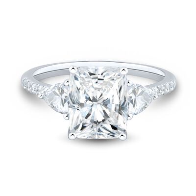Lab Grown Diamond Limited Edition Radiant-Cut Engagement Ring in 14K White Gold (3 1/2 ct. tw.)