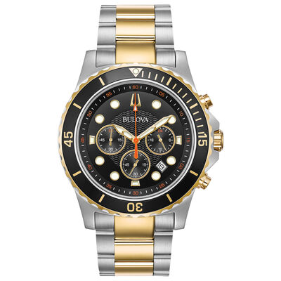 Bulova Classic Men's Dress Watch in Two-Tone Stainless Steel, 44MM