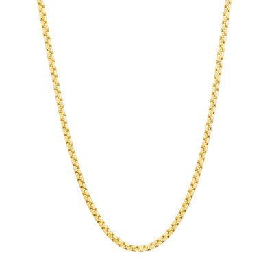 Box Chain in 10K Yellow Gold, 3.5MM, 22