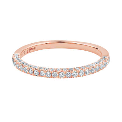 Brooke Lab Grown Diamond Brooke Wedding Band in 14K Rose Gold (3/8 ct. tw.)