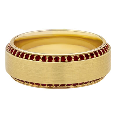 Ruby Eternity Band in 14K Yellow Gold