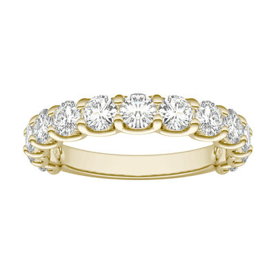 Lab Created Moissanite Band in 14K Gold